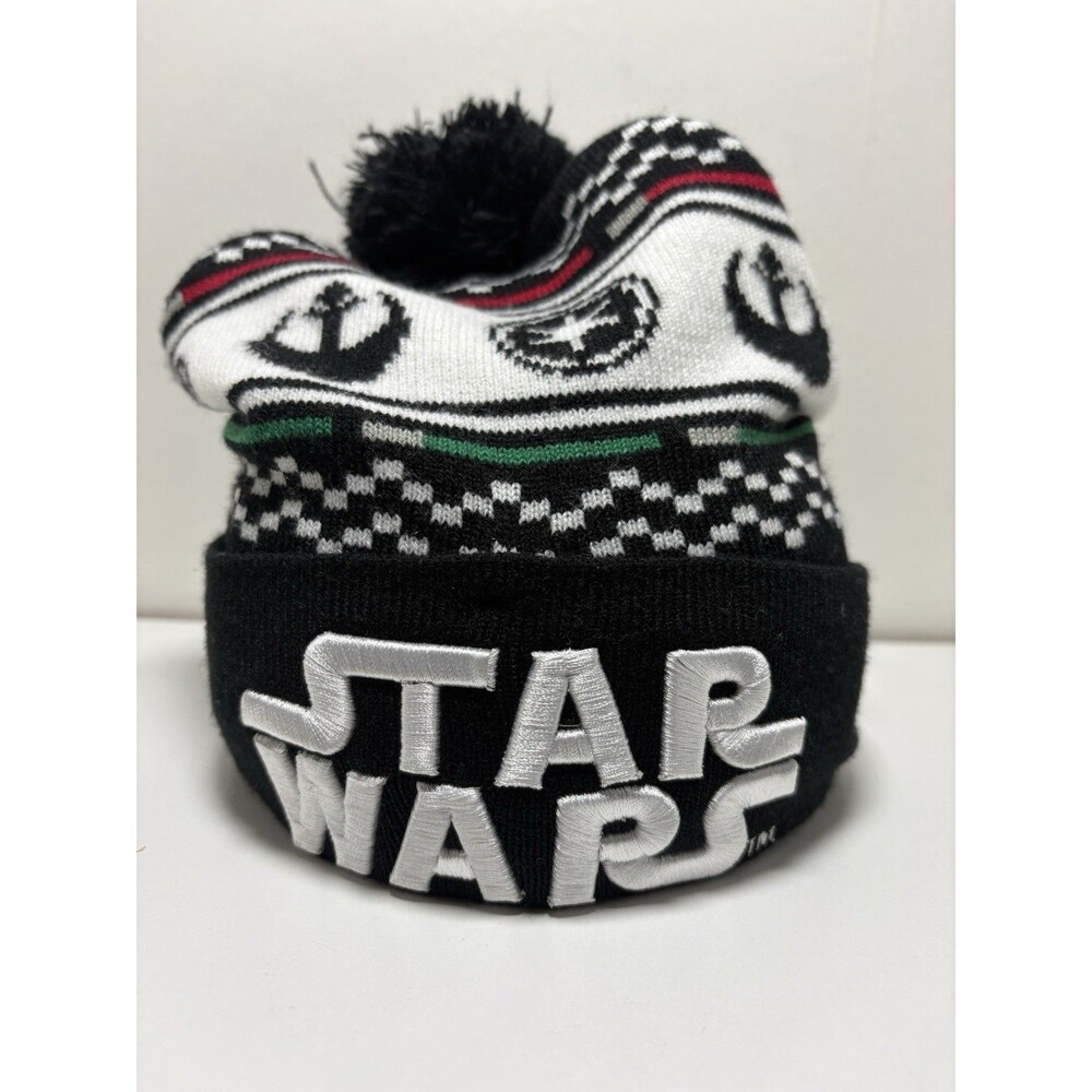 Star Wars Winter Hat Stocking Cap Ugly Sweater Pattern Beanie Ski